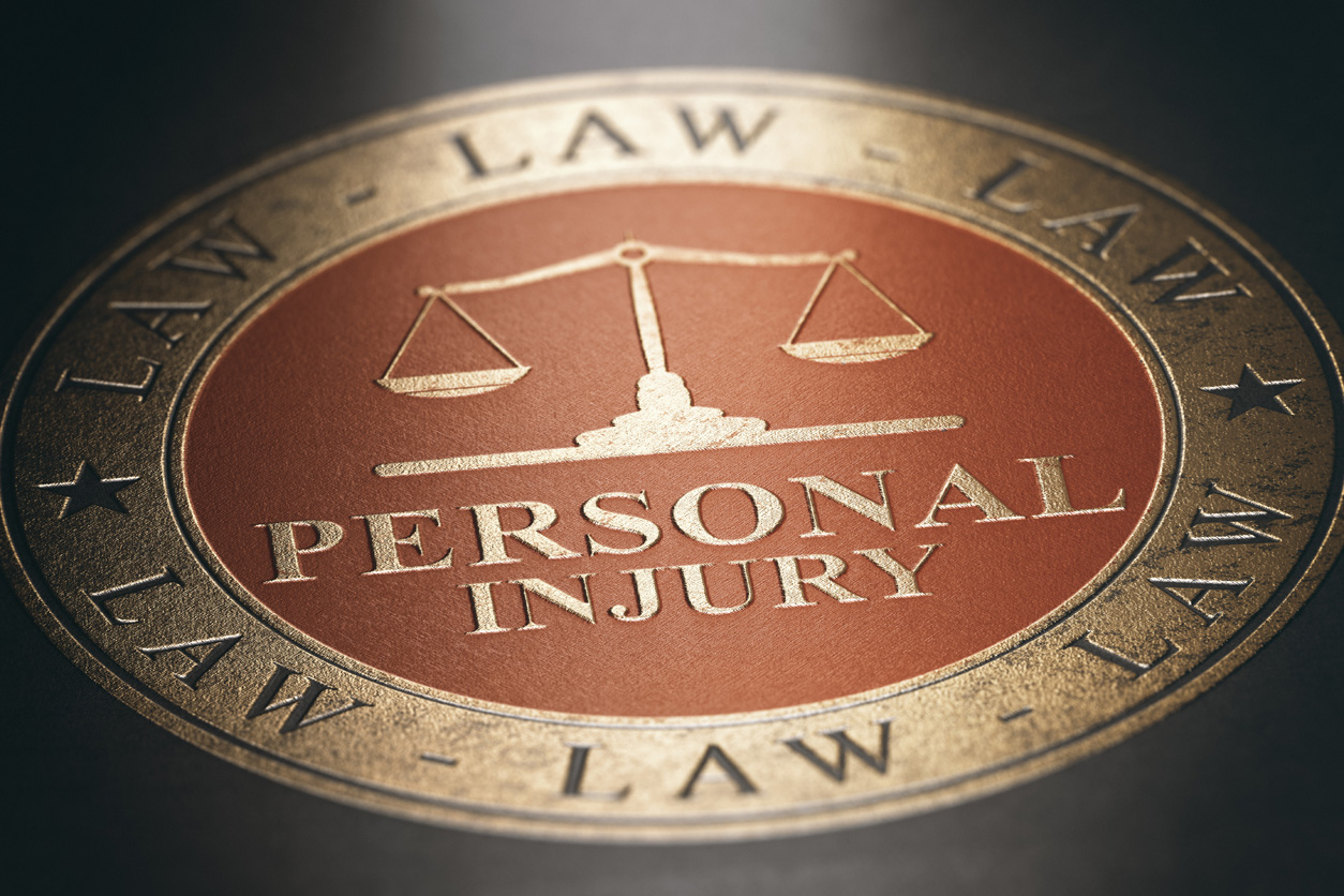 Personal injury lawyer emblem