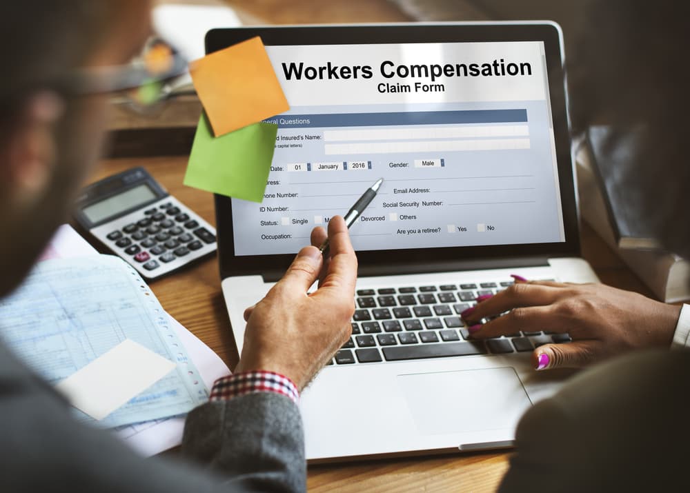 Workers Compensation Claim Form Insurance Concept